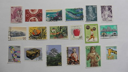 Japon : 18 Timbres Oblitérés - Collections, Lots & Séries