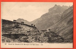 NER-05  Allemond Allemont Route De Glandon Et Montagne Des Sept Laux. Circulé. Petit Pli Supérieur Gauche - Allemont