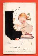 NER-13  Attwell Fillette Jouant Du Piano  I'll Learn Them To Learn Me Music! Circulé Sous Enveloppe - Attwell, M. L.