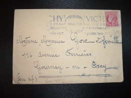 LETTRE TP CERES DE MAZELIN 1F OBL.MEC.28 XII 46 VICHY ALLIER - 1945-47 Cérès De Mazelin