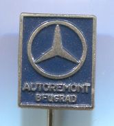 MERCEDES BENZ - Autoremont Belgrade Serbia, Car, Auto, Automotive, Vintage Pin Badge, Abzeichen - Mercedes