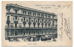 CPA - ARGENTINE - BUENOS AIRES - Recuerdo De Buenos Aires - Windsor Hotel - Argentine