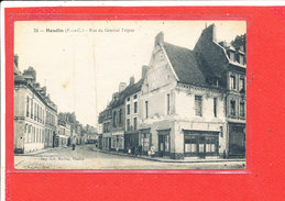 62 HESDIN Cpa Animée Rue Du Général Tripier        33 Edit Herbay - Hesdin