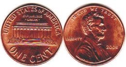UNITED STATES OF AMERICA - USA - ONE CENT (2008) - LINCOLN (D) - Collections