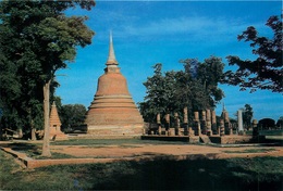 CPSM Thailande-Sukhothai Historical Park-Wat Chanasongkhram    L2382 - Thaïlande