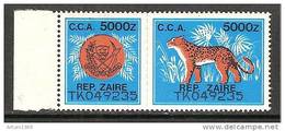 Zaire / Congo Kinshasa / RDC - Timbre Taxe (ou Fiscal?) Non Catalogué - MNH / ** 1991 Faune / Félin - Neufs