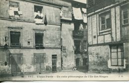N°56934 -cpa Vieux Paris -un Coin Pittoresque De L'île Des Singes- (véritable Carte D'époque) - Arrondissement: 13
