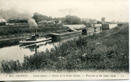 N°56953 -cpa Saint Aubin -remorqueur- Sortie De La Petite écluse- - Schlepper