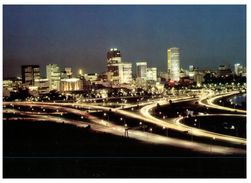 (666) Australia - Pre-Paid Postcard With Special Postmark At Back - WA - Perth At Night - Perth