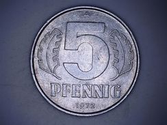 ALLEMAGNE - RDA. 5 PFENNIG 1972 A - 5 Pfennig