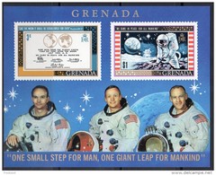 ESPACE - GRENADE  -  BLOC  N°1  ** (1969)  APOLLO 11 - America Del Nord