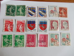 TIMBRE France Petit Lot De à Timbres à Identifier  N° 641 - Lots & Kiloware (mixtures) - Max. 999 Stamps