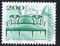 2001 - UNGHERIA / HUNGARY - ANTICHI MOBILI / FURNITURE ANTIQUE. USATO - Used Stamps