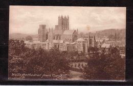 228s * WELLS * CATHEDRAL * FROM TOR HILL * 1920 *!! - Wells