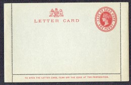 COGH   Queen Victoria  1d. Bright Carmine On Dark Grey  Letter Card Unused - Kap Der Guten Hoffnung (1853-1904)