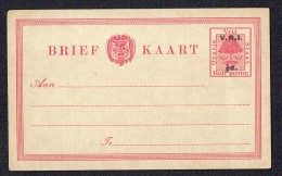 1900  V.R.I. ½d. (in Block Letters) Over Orange Free State ½d. Postcard - Unused - Oranje Vrijstaat (1868-1909)