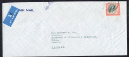 Delcampe - 1958  Air Letter To Canada  Qn Elizabeth 2/6  SG 12 - Rhodesia & Nyasaland (1954-1963)