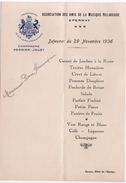 Menu/Déjeuner/Assoc. Des Amis De La Musique Religieuse/EPERNAY/Champagne Perrier-Jouët/Hennequin/1936      MENU223 - Menú