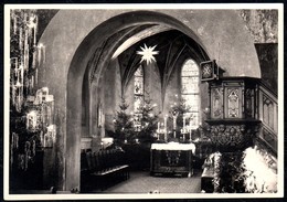 A7598 - Altes Foto - Meerane - Kirche St. Martin - Weihnachten 1956 - Innenansicht - Augsten TOP - Meerane