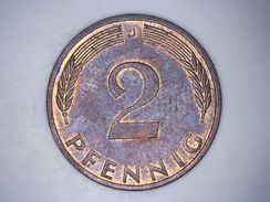 ALLEMAGNE 2 PFENNIG 1972 J - 2 Pfennig