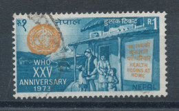 Népal N°253 (o) Anniversaire De L'O.M.S. - Népal