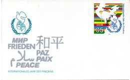 DDR Amtl. GZS-Umschlag U 5  85(Pf) Mehrfarbig "Internationales Jahr Des Friedens" Ungebraucht - Covers - Mint