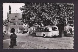 CPSM ALLEMAGNE - LAHR - L'ancienne Mairie - TB PLAN CENTRE VILLE ANIMATION - TB PLAN AUTOBUS AUTOCAR Oblitération Armées - Lahr