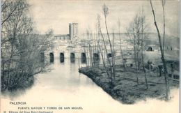 ESPAGNE -- PALENCIA --  Puente Mayor Y Torre De San Miguel - Palencia