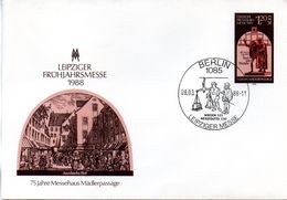 DDR Amtl. GZS-Umschlag U 8  1,20(M) Mehrfarbig "Leipziger Frühjahrsmesse 1988" ESSt 8.3.88 BERLIN - Covers - Used