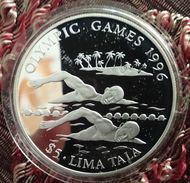 TOKELAU 5 TALA 1994 SILVER PROOF "OLYMPIC GAMES 1996" Free Shipping Via Registered Air Mail - Otros – Oceanía