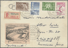 Br/GA Finnland: 1880/1970 (ca.), Accumulation With About 100 Covers And Postal Stationeries With Several B - Covers & Documents