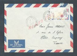 LETTRE OB NOUMEA NOUVELLE CALEDONNIE 1991 POUR COUPVRAY : - Covers & Documents