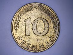 ALLEMAGNE  10 PFENNIG 1950 G - 10 Pfennig