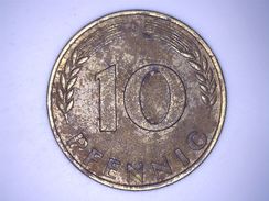 ALLEMAGNE  10 PFENNIG 1968 D - 10 Pfennig