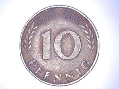 ALLEMAGNE  10 PFENNIG 1966 F - 10 Pfennig