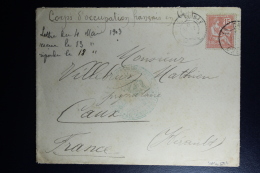 France : Corps D'occupation Francais En Crete 1903 A Chaux Herault = Rr  Avec Lettre Originale, Sans FM - Lettres & Documents