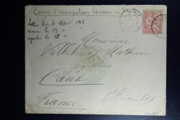France : Corps D'occupation Francais En Crete 1903 A Chaux Herault = Rr  Avec Lettre Originale, Sans FM - Cartas