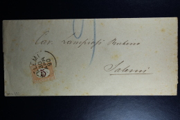 Italy : Cover 1890 Salemi - Bureaux D'Europe & D'Asie