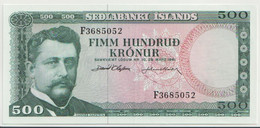 ICELAND P. 45a 500 K 1986 AUNC - Iceland