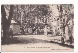 Entraigues - Place Du Pont Du Béal (Chapiteau,manège Sur La Place) / Editions Brun Et Cie Carpentras N°6 - Entraigue Sur Sorgue