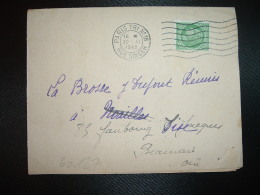 LETTRE (PLI) TP CERES DE MAZELIN 80c OBL.MEC. 30 XI 1945 PARIS TRI N°16 + COMPTOIR DES VEGETAUX - 1945-47 Cérès De Mazelin