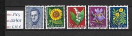LOTE 1377  ///  SUIZA 1961   YVERT Nº: 684/688  //  CATALOG/COTE: 6,50€ - Used Stamps