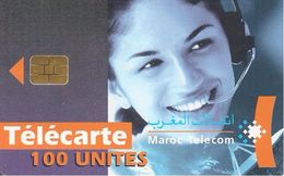 CARTE#-PUCE-MAROC-100U-09/01-FEMME-Util-TBE - Maroc