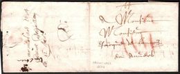 FRANCE PREPHILATELIE 1674   ' A ' Manuscrit  (ARMENTIERES) Pour ANVERS, SUPERBE - ....-1700: Précurseurs