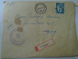 D154310  Romania Cover Timisoara  1963  Sfatul Popular Al Regiunii Banat - Brieven En Documenten