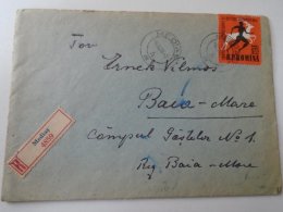 D154311  Romania Cover  MEDIAS  To Baia Mare  1958 Stamp Atletism Bucuresti 1957 - Covers & Documents