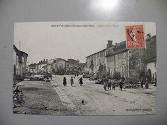 A443. CPA. 88. MONTHUREUX-sur-SAONE. Rue Du Gros Tilleul.   Beau Plan Animé .écrite & Voyagée - Monthureux Sur Saone