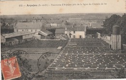 ARPAJON - Panorama D'Arpajon Pris De La Ligne Du Chemin De Fer - Arpajon