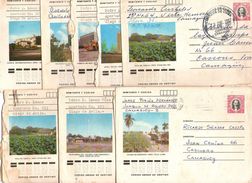 CUBA KUBA Lotto 10 Interi Postali Viaggiati, Buste Con Porto Pagato - Brieven En Documenten