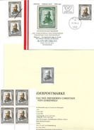 1506a: Heimatsammlung 3522 Schloss Lichtenau Christian V. Ehrenfels: FDC, 5 ** Marken, Schwarzdruck, Mustermarke - Krems An Der Donau